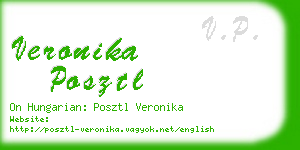 veronika posztl business card